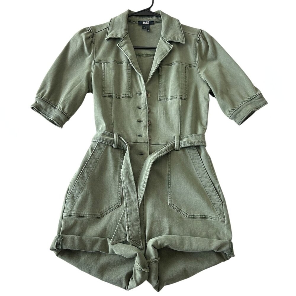 PAIGE Mayslie stretch denim romper